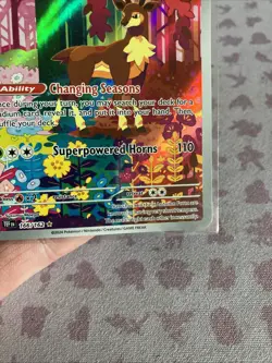 Pokemon TCG Sawsbuck Temporal Forces 166/162 Illustration Rare IR NM - Image 3