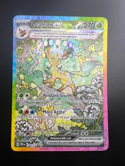 Leafeon ex - 144/131 - Pokemon Prismatic Evolutions Special Illustration Rare NM - Image 1