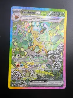 Leafeon ex - 144/131 - Pokemon Prismatic Evolutions Special Illustration Rare NM - Image 1