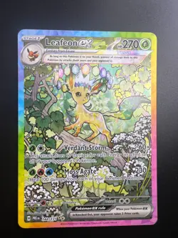 Leafeon ex - 144/131 - Pokemon Prismatic Evolutions Special Illustration Rare NM - Image 1