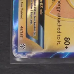 2013 POKEMON BLACK & WHITE PLASMA STORM #48/135 ZAPDOS EX - Image 4