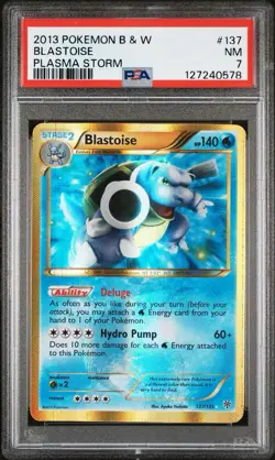 PSA 7 2013 Pokemon Black & White Plasma Storm Shiny Blastoise 137/135 - Image 2