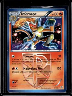 2013 Pokemon Black & White Plasma Storm Infernape #17/135 - Image 1