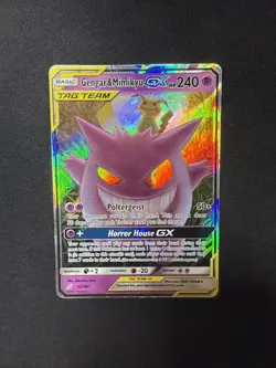 Pokemon TCG Gengar & Mimikyu GX 53/181 Tag Team Team Up HP/DMG - Image 1