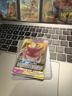 Gengar Mimikyu GX Tag Team TCG Card 53/181 Sun Moon Ultra Rare Pokemon TCG - Image 1
