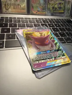 Gengar Mimikyu GX Tag Team TCG Card 53/181 Sun Moon Ultra Rare Pokemon TCG - Image 2