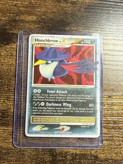 Pokemon TCG Honchkrow LV.X Holo Rare Card Secret Wonders 132/132 PL - Image 1