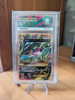 Pokemon Mega M Rayquaza-Ex Card 98/98 TCG Ancient Origins Full Art ACE 8 NM-MINT - Image 1