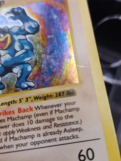 LP - Machamp - 8/102 - 1st Edition Shadowless - Base Set - Pokemon Card - Image 3