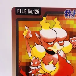 Pokemon Cards Bandai Carddass Magmar File No.126 1997 NM Japanese g928 - Image 2
