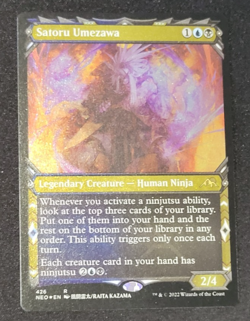 Satoru Umezawa (Showcase) (Foil Etched) Kamigawa: Neon Dynasty MTG NM Magic Card - Image 1