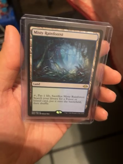 MTG Magic the Gathering Misty Rainforest (250/765) Modern Horizons 2 NM - Image 2
