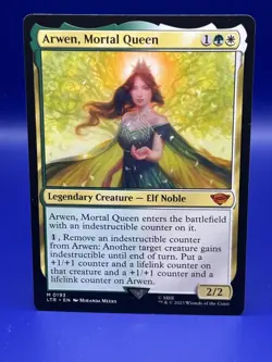Arwen, Mortal Queen Magic the Gathering Mythic Creature, Lord of the Rings - Image 1