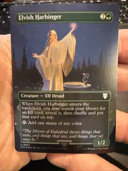 Elvish Harbinger (Borderless Foil) Lord of the Rings 527 NM - Image 1