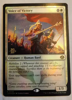 Voice of Victory TDM #33 Rare Prerelease Stamped Foil NM+ - Image 1
