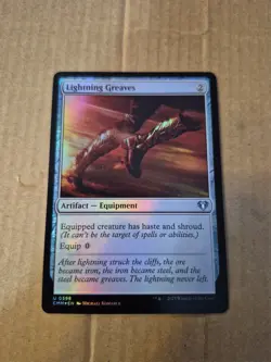 Lightning Greaves Commander Masters Foil - Image 1