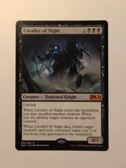 Cavalier of Night, Mythic Rare Creature, Magic The Gathering, Core Set 2020, NM - Image 1
