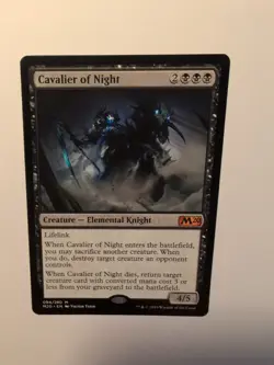 Cavalier of Night, Mythic Rare Creature, Magic The Gathering, Core Set 2020, NM - Image 2