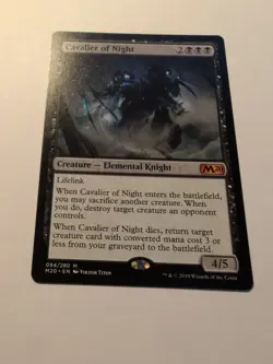 Cavalier of Night, Mythic Rare Creature, Magic The Gathering, Core Set 2020, NM - Image 3