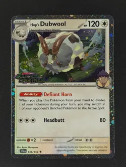 Hop's Dubwool STAMP #136/159 Pokemon 2025 NM 🔥 - Image 1