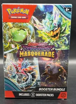 Pokemon TCG Scarlet & Violet Twilight Masquerade Sealed Booster Bundle 6 Pack - Image 1