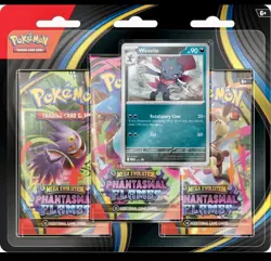POKEMON Mega Evolution Phantasmal Flames 3-Pack Blister Case of 24 Ct (72 Packs) - Image 5