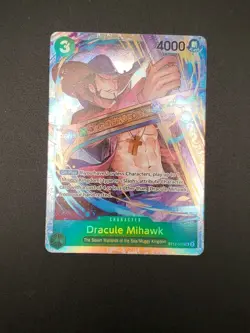 One Piece TCG Dracule Mihawk ST12-003 SR NM English Green Zor& Sanji Deck - Image 1