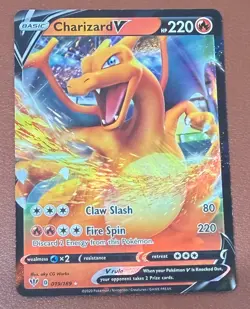 Pokemon TCG Charizard V 019/189 SWSH Darkness Ablaze Ultra Rare Holo 2020 NM/M - Image 1