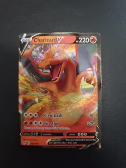 Pokemon TCG Charizard V Holo Darkness Ablaze SWSH03 Ultra Rare Card #019/189 NM - Image 1