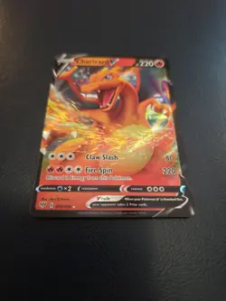 Pokemon TCG Charizard V Holo Darkness Ablaze SWSH03 Ultra Rare Card #019/189 NM - Image 3