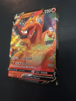 Pokemon TCG Charizard V Holo Darkness Ablaze SWSH03 Ultra Rare Card #019/189 NM - Image 5