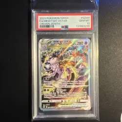2023 POKEMON SWORD & SHIELD CROWN ZENITH #GG44 FULL ART/MEWTWO VSTAR PSA 10 - Image 1