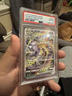 2023 POKEMON Sword & Shield Crown Zenith #GG44 Full Art/Mewtwo VSTAR PSA 10 - Image 3