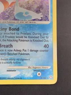 Pokemon TCG Froslass Holo Rare Card 3/146 Legends Awakened LP - Image 5