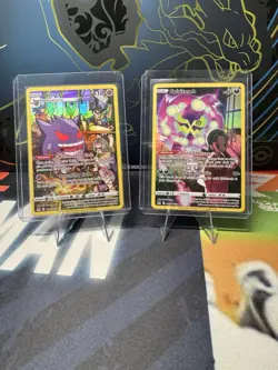 GENGAR AND SPIRITOMB TRAINER GALLERY CARDS TCG POKEMON 2022 NM - Image 1