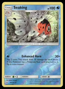2019 Unbroken Bonds Set Pokemon Card 049 Seaking Reverse Foil NM - Image 1
