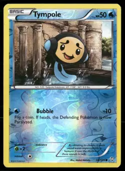 2012 Dragons Exalted Set Pokemon Card 034 Tympole Reverse Foil NM - Image 1
