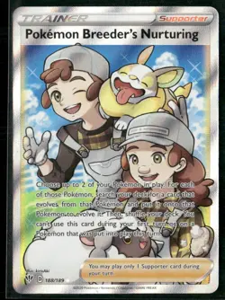 2020 Darkness Ablaze Set Pokemon Card 188 Pokemon Breeder's Nurturing NM - Image 1
