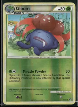 2010 HS Undaunted Set Pokemon Card 27 Gloom Reverse Foil LP - Image 1