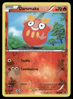 2011 Emerging Powers Set Pokemon Card 20 Darumaka Reverse Foil LP - Image 1