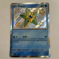 Pokemon Staryu 118/091 SV: Paldean Fates Shiny Rare Holo Basic Water Card - Image 1