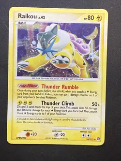 RAIKOU 16/132 Secret Wonders INSANE HOLO Swirl Bleed Pokemon TCG Card VLP/NM - Image 1