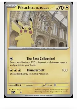 PreSale : Pikachu At The Museum Jumbo Pokemon Card (International shippping) - Image 2