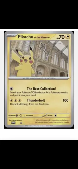 PreSale : Pikachu At The Museum Jumbo Pokemon Card (International shippping) - Image 3