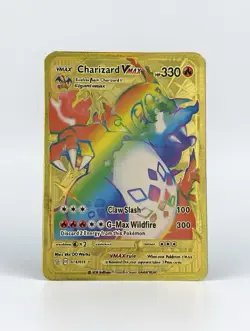 Pokemon TCG Charizard VMAX Secret Rare 74/73 Champions Path Holo Metal Card - Image 1