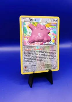Ditto 108/149 Reverse Holo Rare B&W Boundaries Crossed Pokemon Card TCG 2012 - Image 2