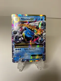 Pokemon TCG M Blastoise EX XY Evolutions Holo Rare Card 22/108 - Image 1