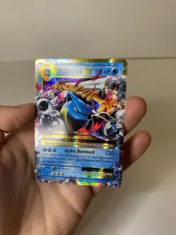 Pokemon TCG M Blastoise EX XY Evolutions Holo Rare Card 22/108 - Image 3