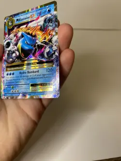 Pokemon TCG M Blastoise EX XY Evolutions Holo Rare Card 22/108 - Image 5