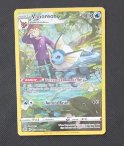 Pokemon TCG Vaporeon TG02/TG30 Swsh09 Trainer Gallery Holo Card Brilliant Stars - Image 1